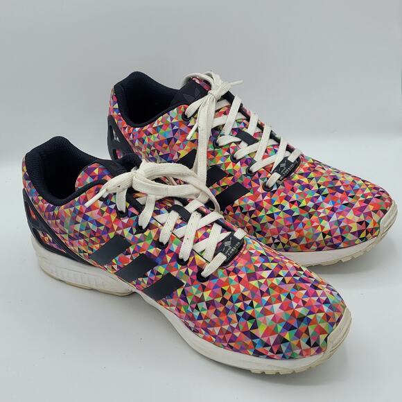 Adidas ZX Flux Multicolor Prism men's size 12 - Picture 3 of 9